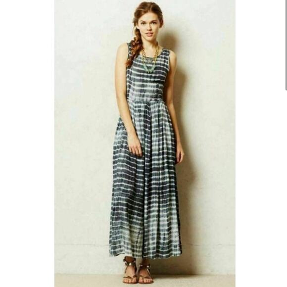 ANTHROPOLOGIE NEUW SHIBORI MAXI DRESS TIE DYE
BACK CUTOUT SIZE XS - Picture 2 of 10